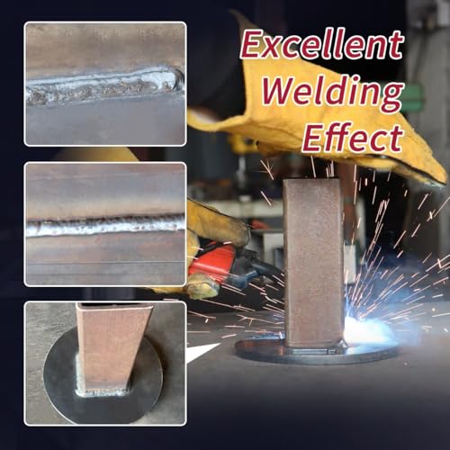 140Amp MIG Welder, 110V Flux Core, 3-in-1 Multi-process MIG/Lift TIG/Stick Portable Welding Machine, IGBT Inverter with Large LED Display,Gasless Welders Equipment with Welding Gun and Welding Wire - Image 6