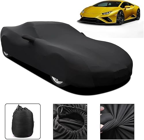 Miniatura 5 de WinPower - Funda de terciopelo elástico a prueba de polvo para coche, para garaje subterráneo, color negro