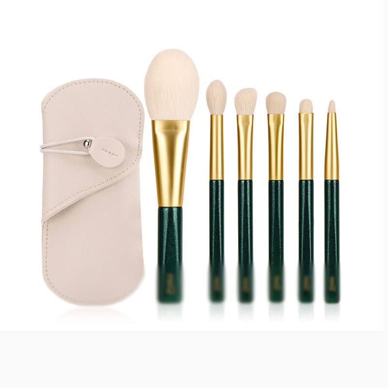 6 Makeup Brush Set Loose Powder Eye Shadow Portable Short Handle