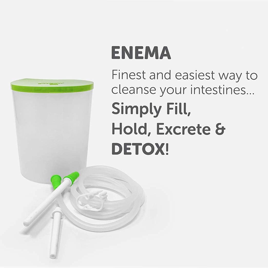 NET PVC Enema Kit for Home use with Instruction -Douche Can Set, Plastic can 1500ml with side outlet, plastic tube & douche fitting set NET PVC Enema Kit for Home use with Instruction -Douche Can Set, Plastic can 1500ml with side outlet, plastic tube & douche fitting set