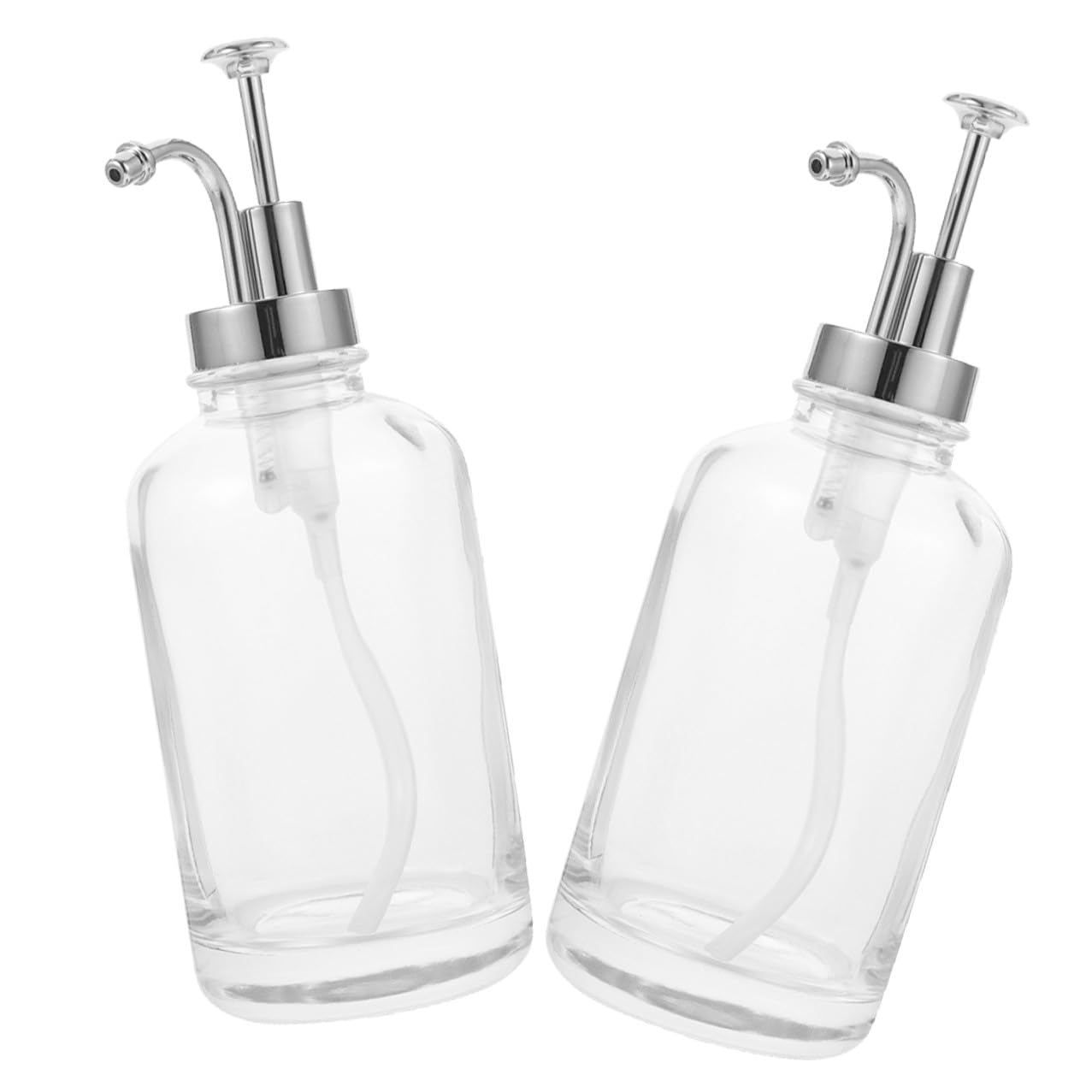Ipetboom Distributeur de Sirop à Pompe en Verre 500ml, Lot de 2