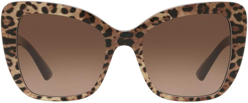 Dolce & Gabbana Women's Sunglasses, Leo Brown On Black, 54 - Image 2