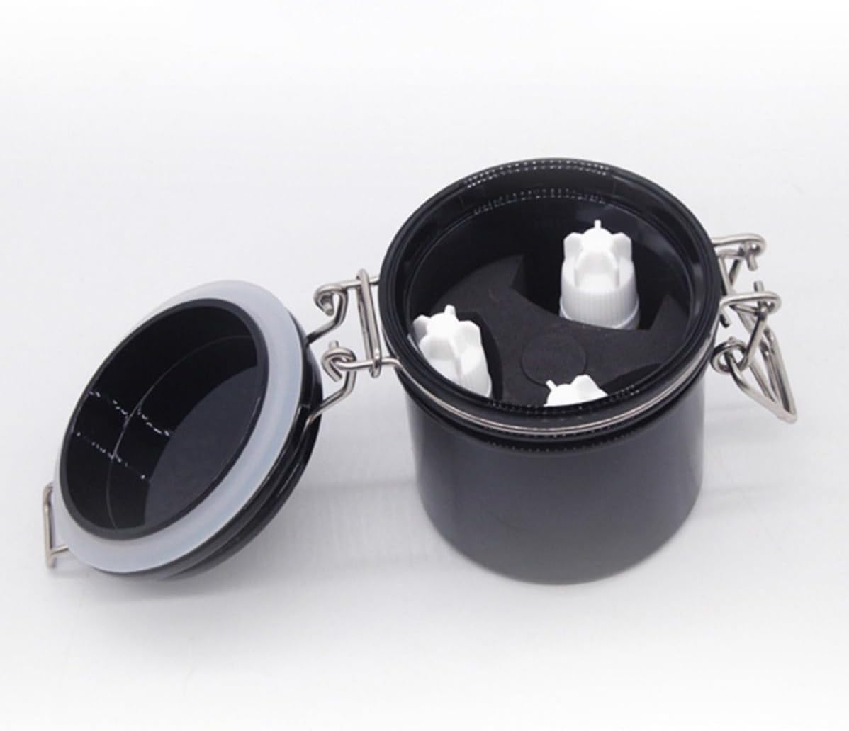 NOLITOY Eyelash Glue Storage Container with Activated Carbon, Sealed Fiber