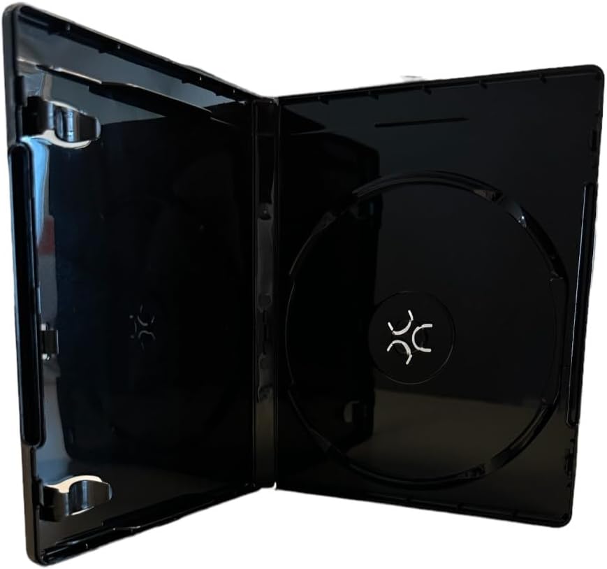 Premium MediaPack4All (W/ 4K UHD) Black 12.5mm Single Blu-Ray Case (1-Disc Capacity), for CD/DVD Storage, Single Capacity (10)