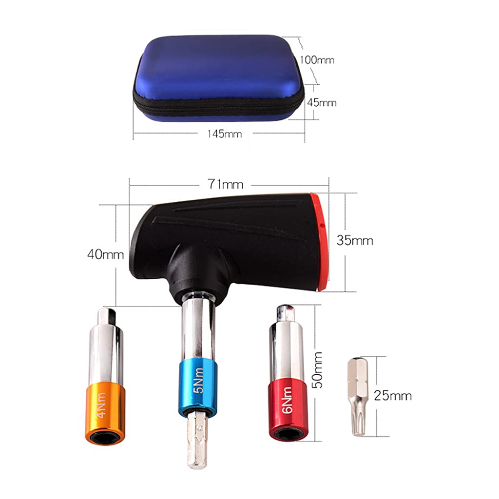Jeu de clés dynamométriques 0,6 cm pour vélo