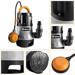 DEKO Sump Pump 1HP 3302GPH 750W Submersible Clean/Dirty Water Pump Swimming Pool Garden Tub Pond Flood Drain w/Float Switch and Long 16ft Cable