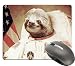Supwek Funny Cute Sloth Dress As a Astronaut Personality Mouse Pad Unique Design Mouse Pads Large Mat
