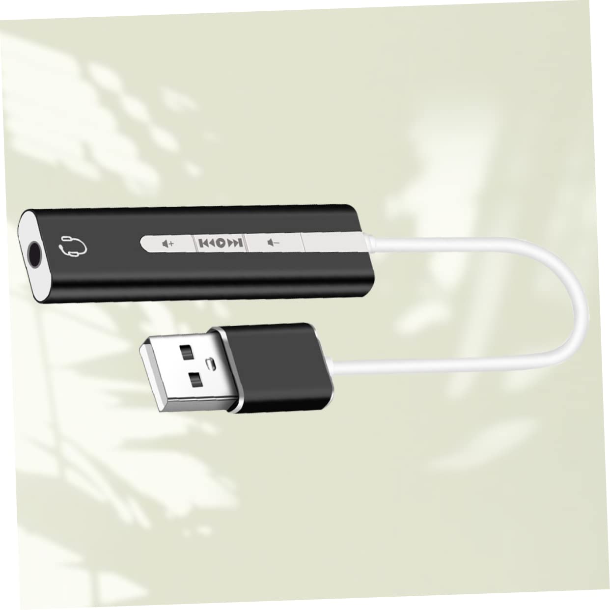 OSALADI 3pezzi Scheda Audio Usb Con Microfono e Cuffie Scheda Audio Esterna Per Computer Nera