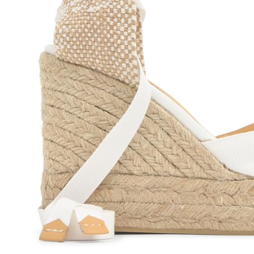Image of CASTANER ESPADRILLES WEDGE ESPADRILLES CARINA WHITE WOMEN'S