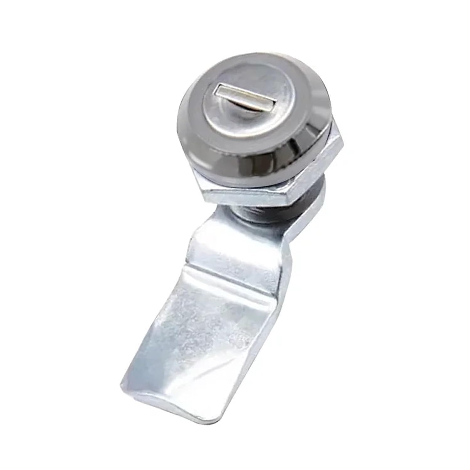 Glossy Rotary Tongue Lock Outdoor Mechanical Equipment Cabinet Door Round Head Cylindrical 1Pcs
