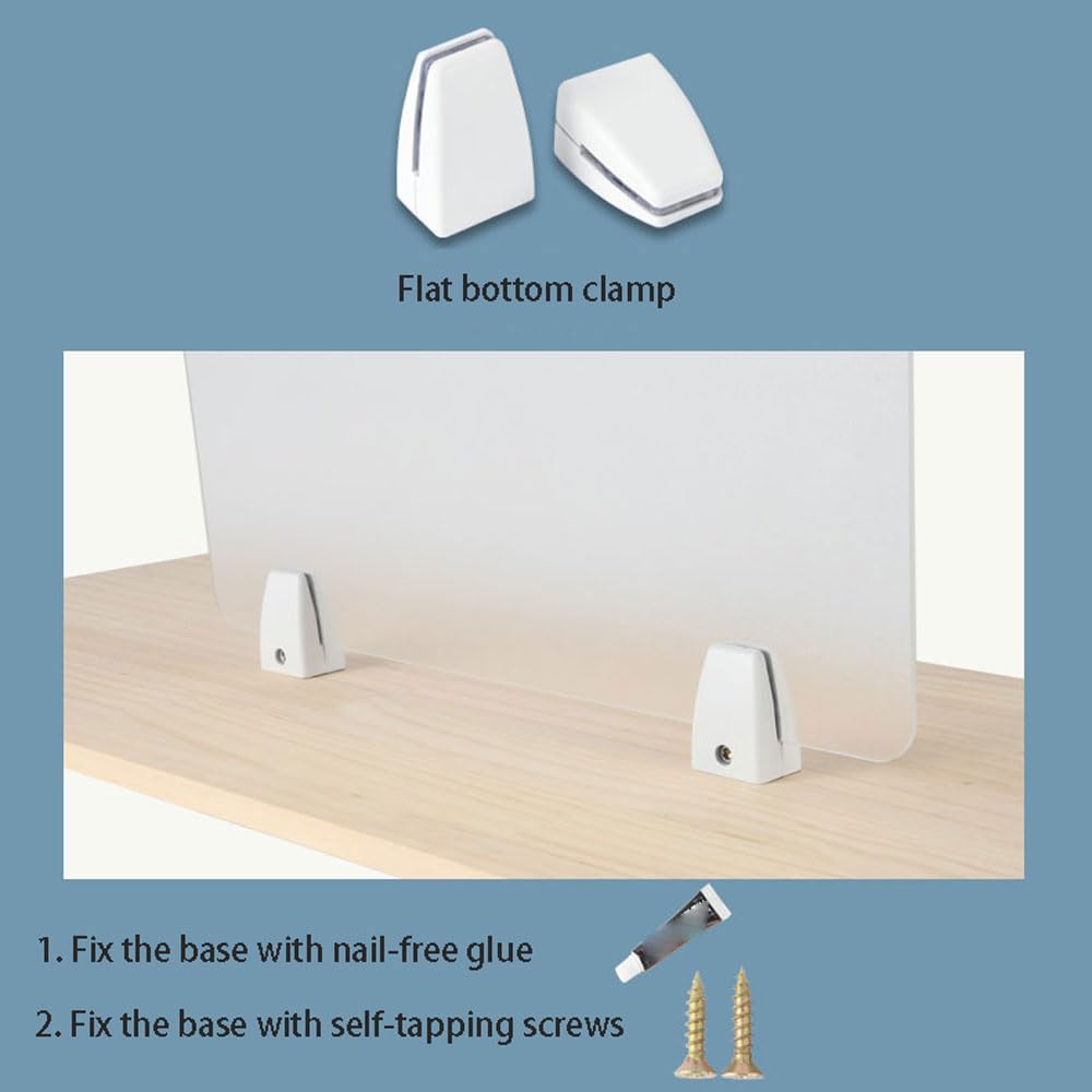Separador de escritorio acrílico, para oficina y escuela, partición translúcida esmerilada, impermeable de 4 mm de grosor, ideal para espacios de trabajo y bibliotecas