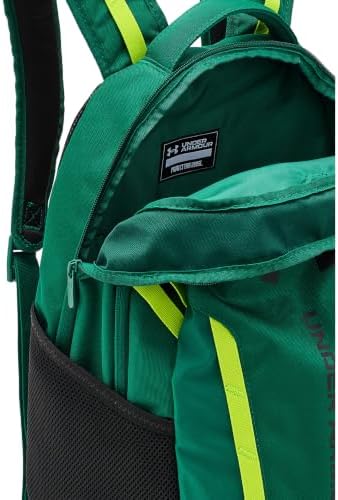 Under Armour Unisex Hustle 6.0 Backpack, (312) Campus Ivy/Black/Black, One Size Fits Most - 4