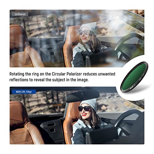 Neewer 77mm Polarizing Filter, Multi Resistant Nano Coating, HD Optical Glass, Ultra Slim, Reduces Reflection, Circular Polarizer, for Photography