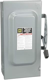 Square D by Schneider Electric Square D - D323N General Duty Safety Switch, Fusible, 100-Amp, 240V, 3-Pole, Indoor, W/Neutral