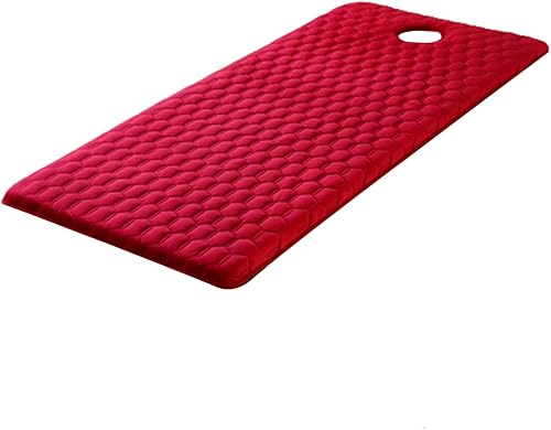 Miniatura 10 de Cubrecolchón de mesa de masaje de 2.0 in2.8 in de grosor, funda de colchón trapezoidal para cama de salón de belleza, sábanas con agujeros de espuma