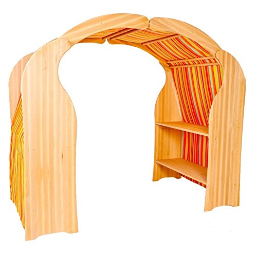 Holzspielzeug Peitz Kinder-Spielständer 1020N - Spielhaus - Buchen-Holz - Kaufladen - Spielküche