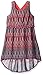 Derek Heart Girls' Big Girls' Hi-Low Racer Back Tier Dress with Pom Poms