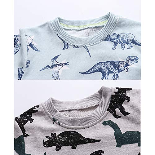 Image of Toddler Boys Crewneck Sweatshirt, Cotton Long-Sleeve Pullover Cartoon Print