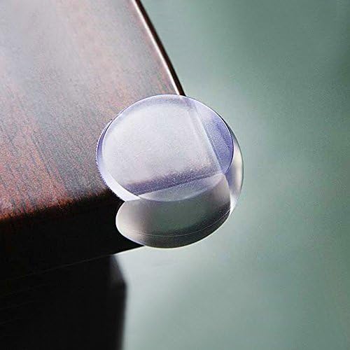 BABY MATE 20 PCS Clear Baby Corner Guards (Ball Shape, Matte Finish) - Baby Proofing Corner Protector - Child Proof Corner Cover Corner Bumpers - Baby Safety Corner Guards 11462