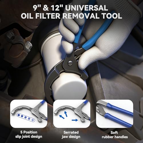 DISEN 8-Piece Oil Filter Wrench Set