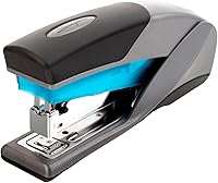 Swingline Optima 25 Stapler - Jam-Free 25-Sheet Capacity, Reduced Effort, Soft Grip Blue/Gray Desktop (66404)