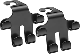 車用バッグホルダー - シートフック 車内収納 カー用品 | 2点セット車用バッグホルダー | 買い物袋、財布、リュックサック、傘、水筒、衣類 掛け 収納 用