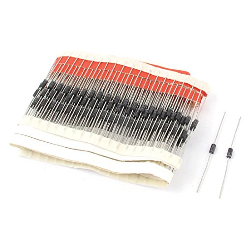 200pcs 1N4007 Diodes 1A 1000V axia-l Rectifier Diode for Solar Schottky Diodes Panel DIY
