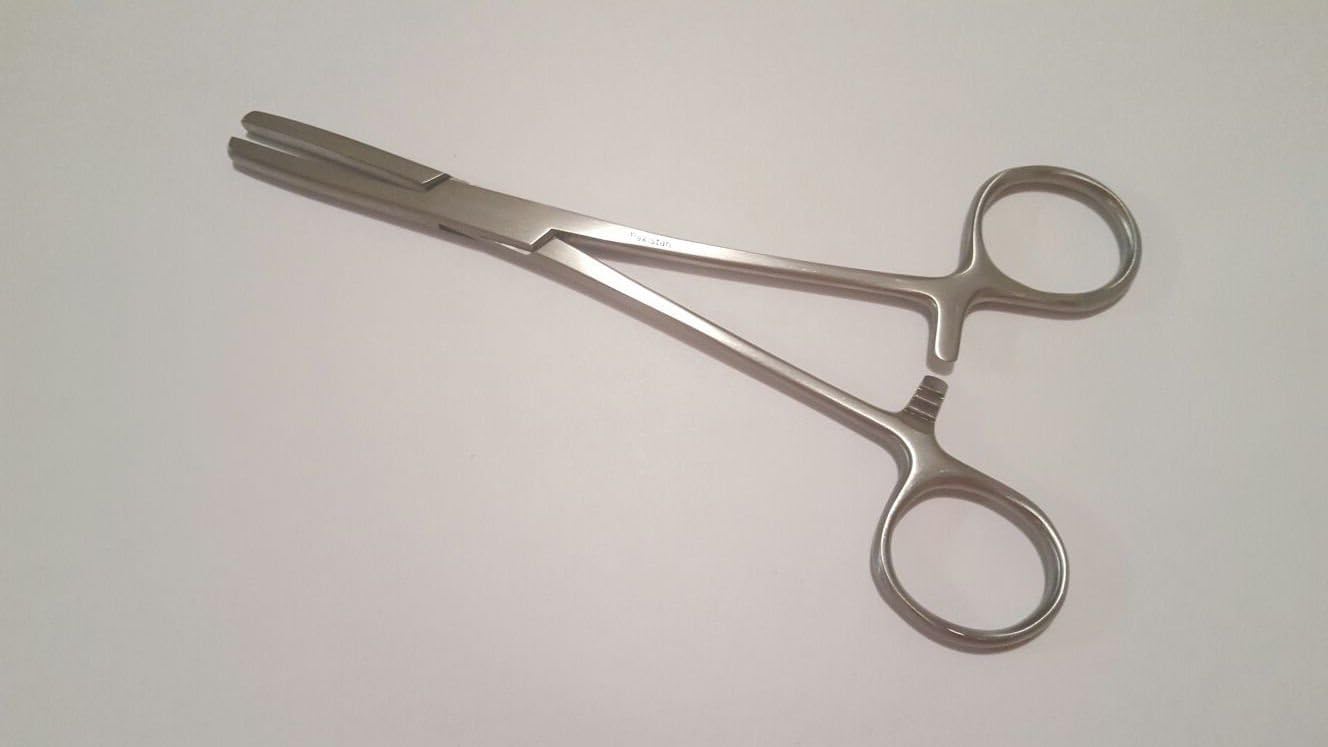 Tube Occluding Forceps Clamps 6" Smooth Jaws Stainless