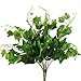 Artificial Plants, Hogado 2pcs Silk English Ivy Leaves Faux Shrubs Fake Bouquet Arrangements Simulation Greenery Bushes Indoor Outside Home Garden Office Verandah Wedding Decor