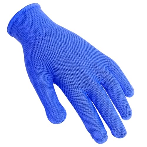 AM SAFE-X Cotton Gloves for Men Women Sun Dust Protection Gloves, Driving Hand Gloves (Pack of 5, Blue)