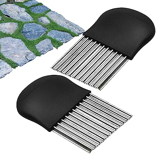 Rianpesn Strumento per sarchiatrice per Cantiere - Manuale della Spazzola per Erbacce da Patio,Diserbatrici manuali Portatili, Strumento per diserbo per Fessure Rimozione delle Erbacce per Attrezzi
