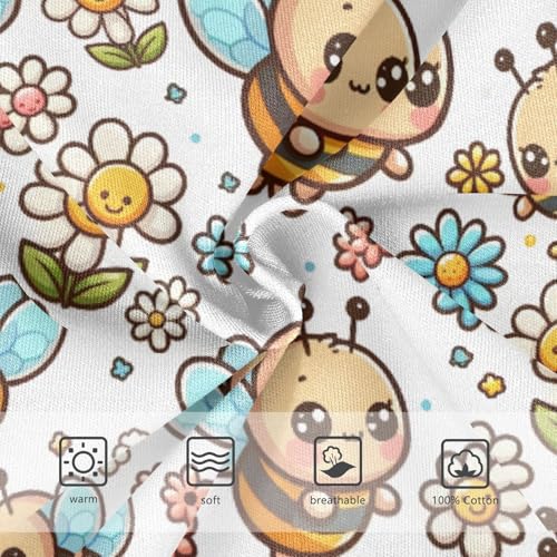 Cute Cartoon Little Bee Boys' Underwear 100% Cotton Boys' Briefs Soft Toddler Underwear3