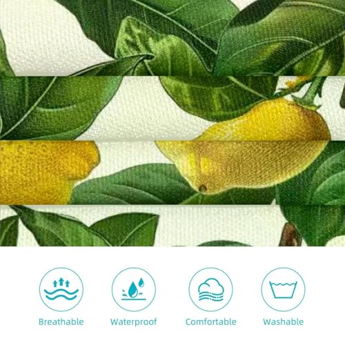 Tabliers cuisine jaune citron imperméable 2 poches lot de 2 - 3