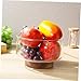 CONGARTENO Japanese Style Glass Fruit Bowl Elegant Salad and Snack Holder for Home for Fruits Desserts Snacks Tableware for All Occasions