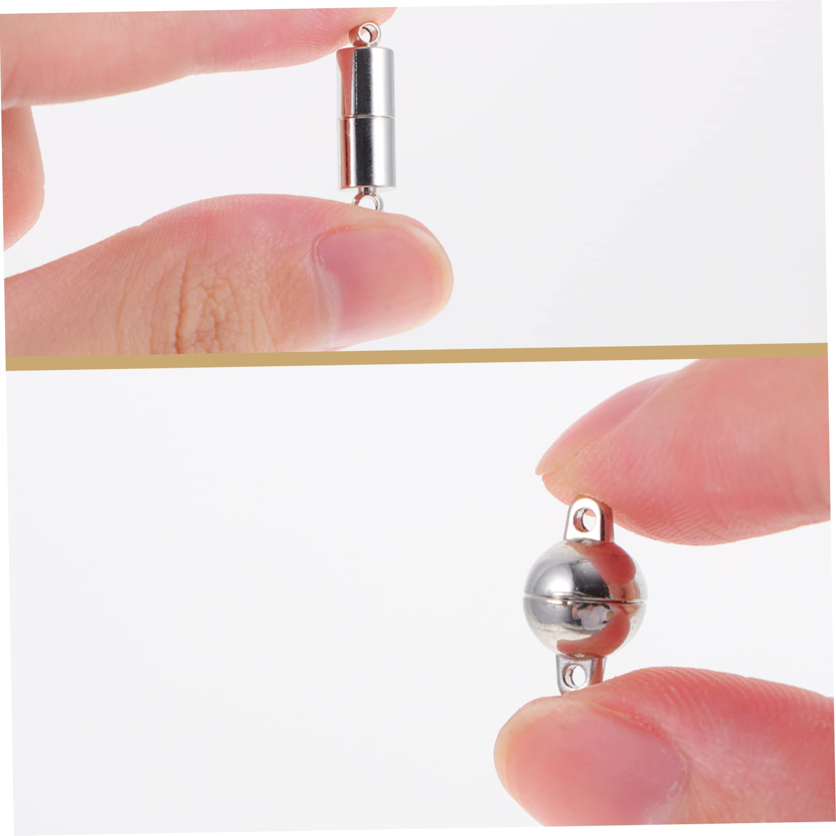 STOBOK 40pezzi Chiusure Magnetiche Per Connettori Per Collane e Facile Usare Per Artigianali
