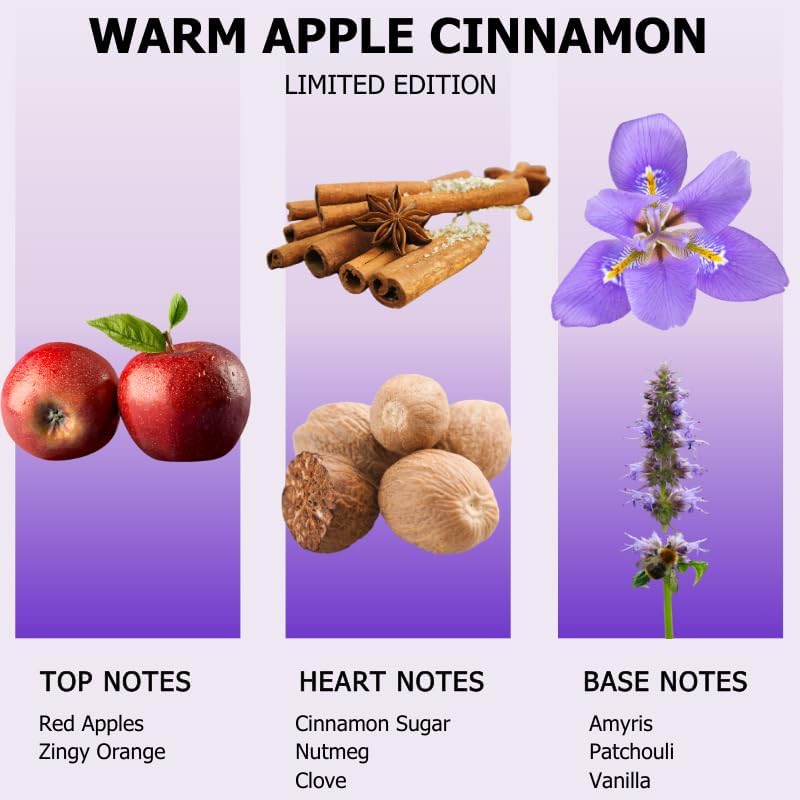 AROMELY Warm Apple Cinnamon Diffuser Oil Blend – Christmas Scents – Signature Diffuser Aroma – Luxurious Fragrance with Notes of Apples, Cinnamon Sugar, Nutmeg, and Amyris. (120ml) - Image 3