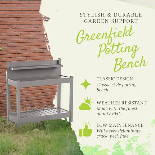 Duratrelgreenfieldpvcvinylindooroutdoortablepottingbenchstationwithshelfforplantaccessoriesgardeningsuppliesstoragemocha Urban Country Home Decor Dura trel greenfield pvc vinyl indoor outdoor table potting bench station with shelf for plant accessories gardening supplies storage mocha urban country home decor