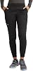 Cherokee Women's Scrub Jogger Pants Modern Classic Fit Mid Rise Bottom with 5 Pockets, Elastic Knit Waistband - WW115