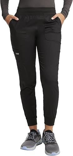 Cherokee WW115 - Pantalones deportivos para mujer, ajuste clásico y moderno, con 5 bolsillos, cintura de punto elástico