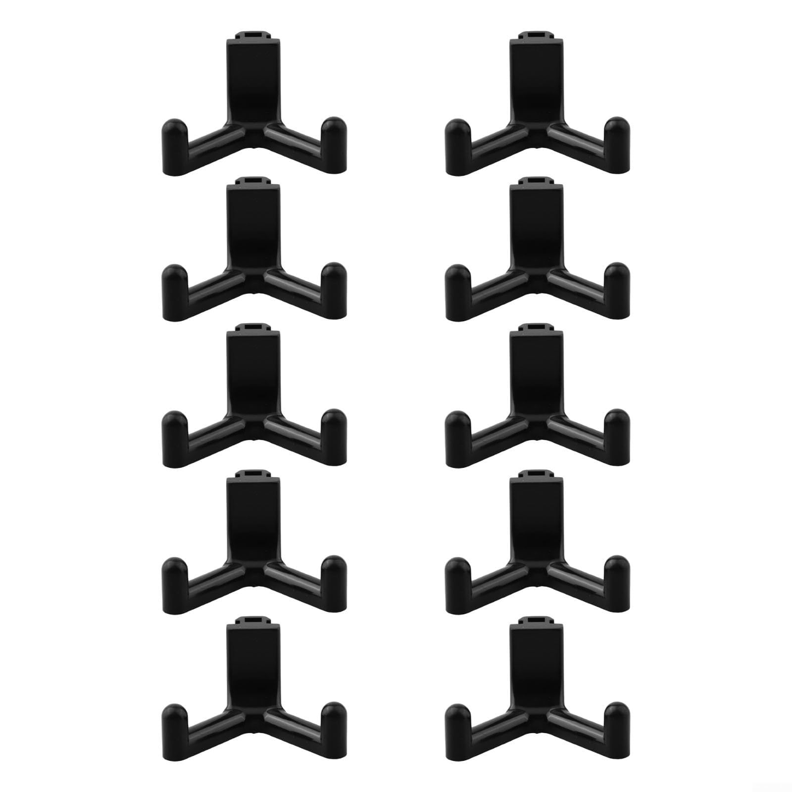 Ganchos para herramientas de cobertizo, ABS para almacenamiento de plástico, ganchos en J, herramientas de organización de revestimiento vertical, cobertizo de almacenamiento de jardín (10