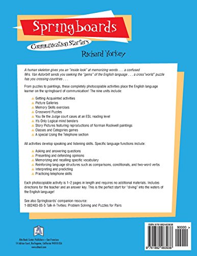 Springboards: Communication Starters (Alta Teacher Resource) - Thumbnail 2