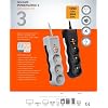Tuncmatik Tsk19010 Powersurge 3-surge Protection Plug-1050 Joule- With Cable Black