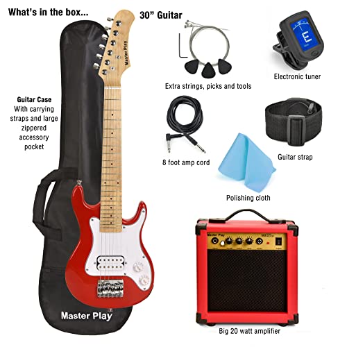 Master Play 30 Inch Electric Guitar,For Kids/beginner With Complete