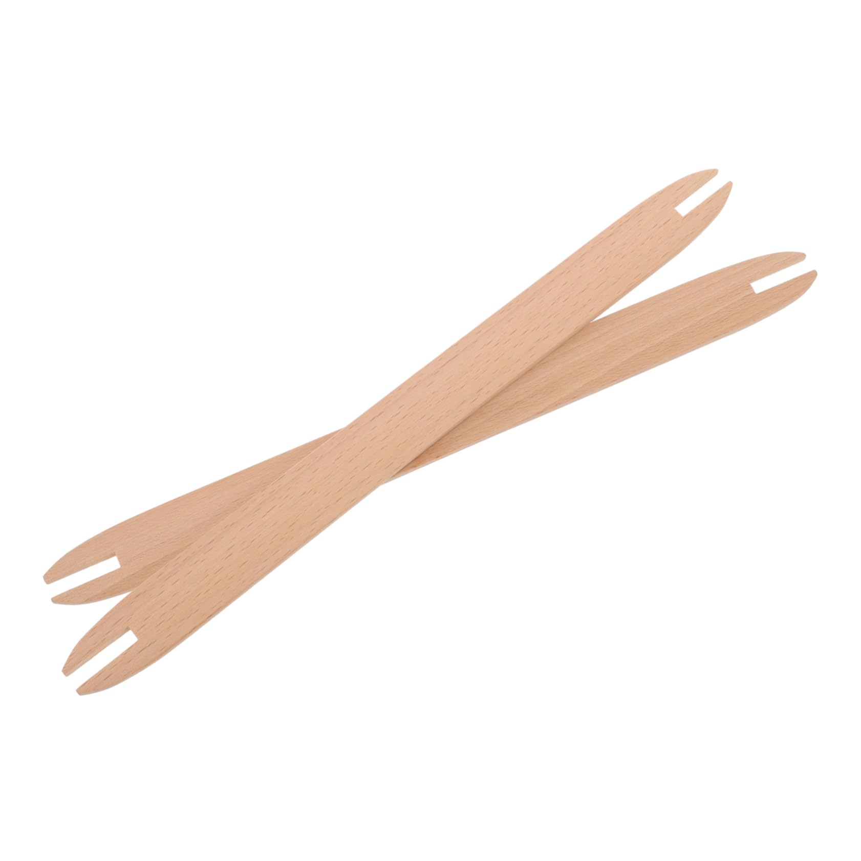 SEWACC 2Pcs Wooden Weaving Shuttles for Tablet Weaving Knitting Tools for Sweaters and Crafts Essential Supply for Knitting Projects Durable and Versatile Design