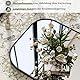 BEAUTYPEAK 171x76 cm Standspiegel, Minimalistische Rahmen Ganzkörperspiegel frei stehend, leicht Spiegel in voller Länge Aufhängen an der Wand horizontal oder vertikal für Schlafzimmer Schwarz