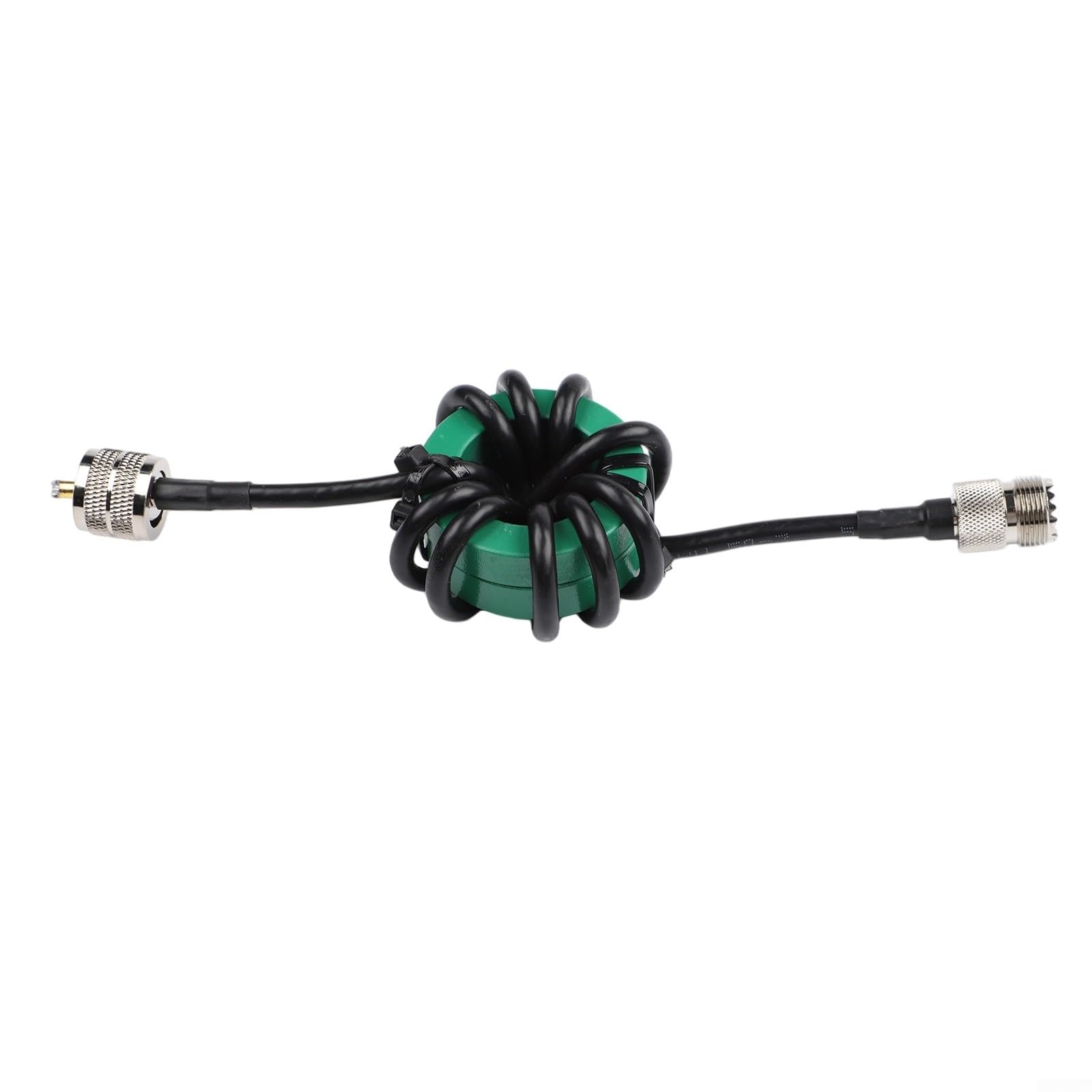 HF Kurzwellen Choke Balun 1:1 mit Nickel Zink Ferritkern, 1.8-50 MHz, 350W Dauerlast für FT8/Amateurfunk, RG58 Kabel, reduziert USB-Störungen(50mm Green)