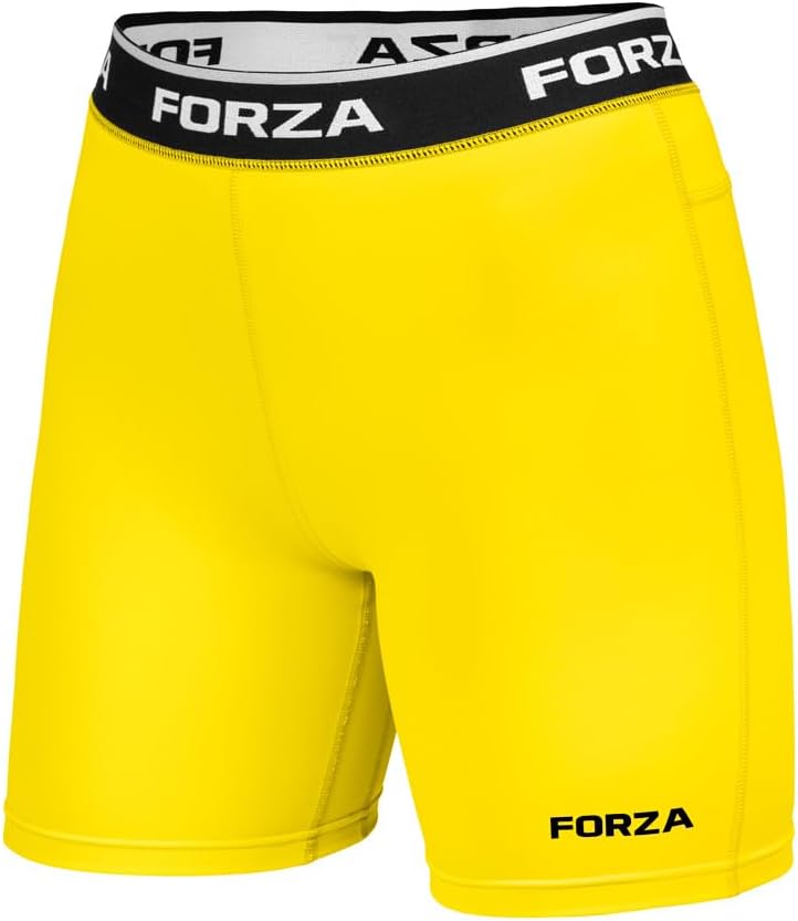 FORZA Junior Boys Base Layer Shorts – Compression Undershorts, 4‑Way Stretch – Multiple Colours