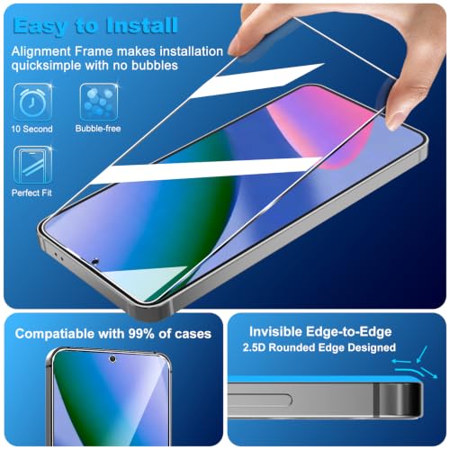 Image of 3 Pack for Google Pixel 11 XL Screen Protector Tempered Glass + 3 Pack Camera Lens Protector, Military Grade Shatterproof, 9H Hardness, Fingerprint Unlock,Case Friendly 6.8 Inch