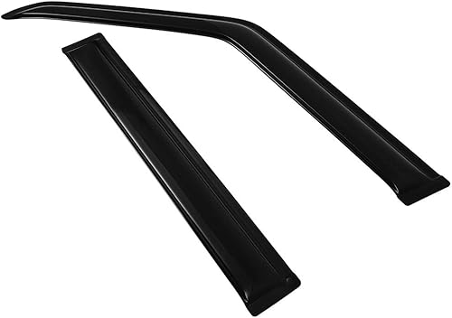 Miniatura 2 de OCPTY Viseras de ventana para Jeep 1984-2001 para protectores de lluvia con cinta adhesiva, deflectores de ventana lateral, 4 piezas (2 piezas para