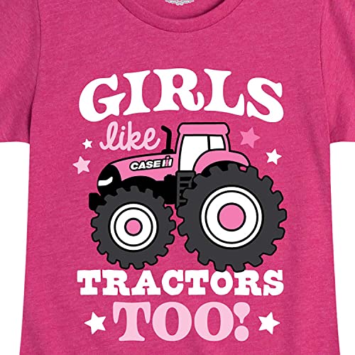Case IH - Girls Like Tractors Too - Toddler Girls Short Sleeve Graphic T-Shirt3